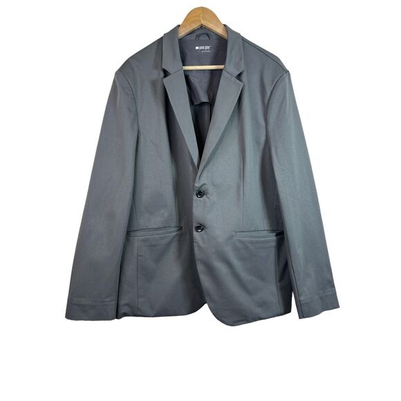 Point Grey Mens Blazer Two Button Gray Jacket Size L